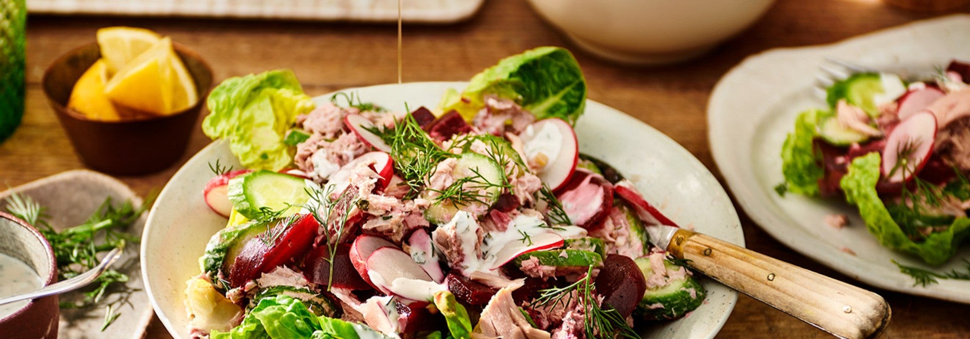 BBQ vuna salade
