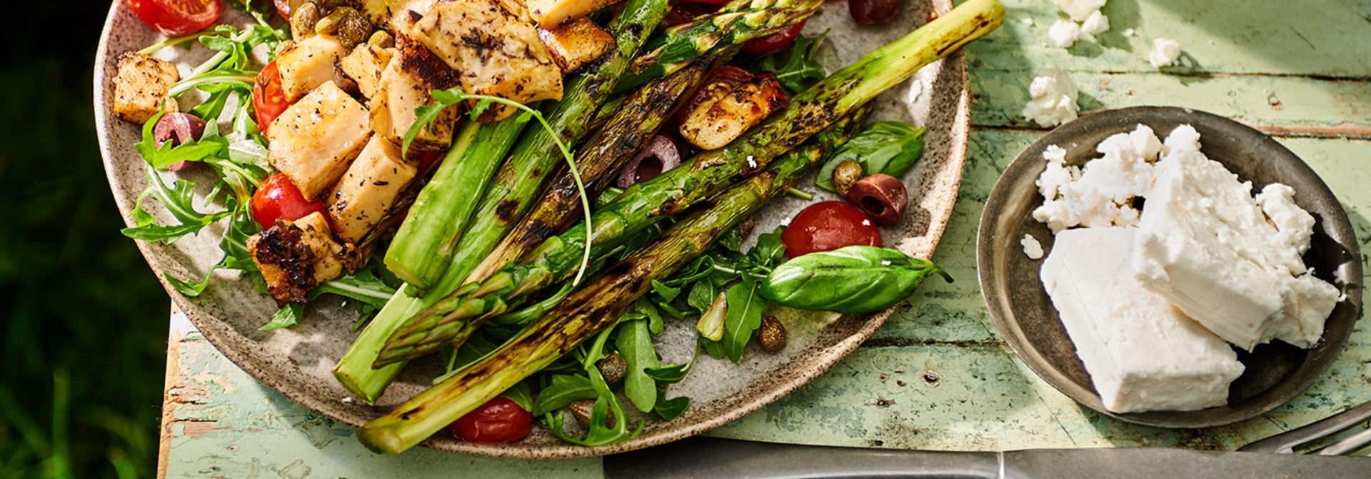 Mediterrane BBQ-salade