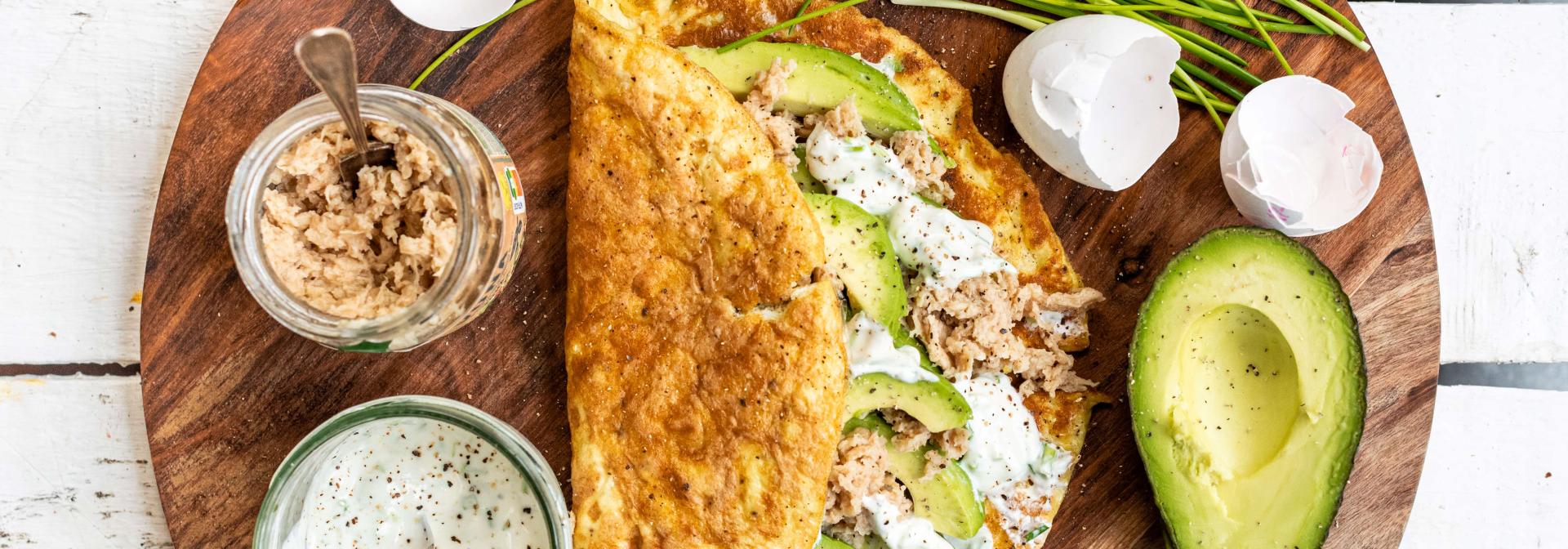 eiwrap met vegan tonijn