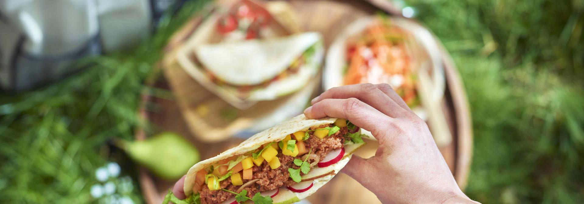 Veganistische quesadilla HR