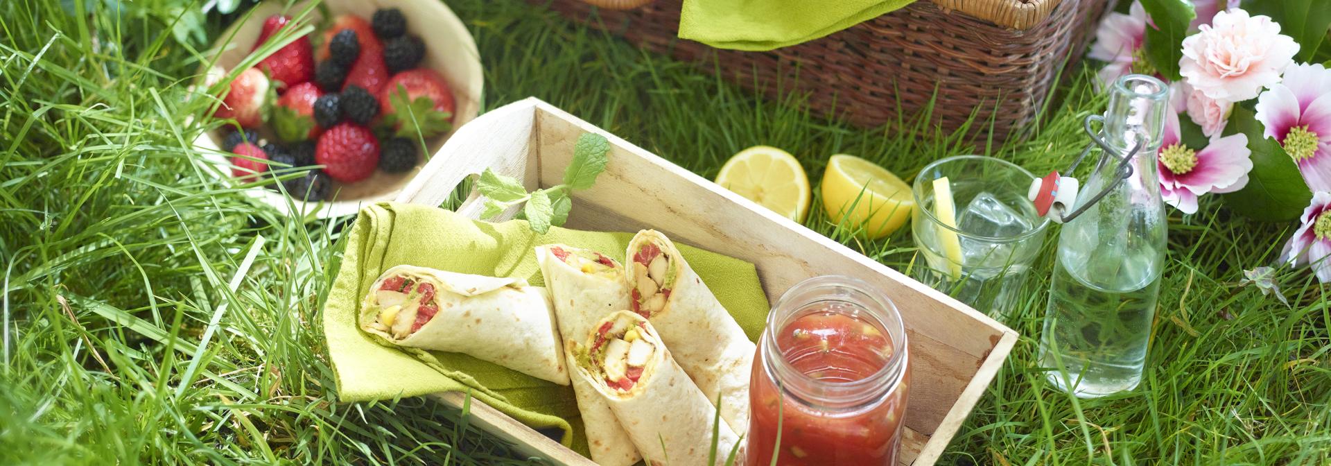 Mediterrane wraps met pesto