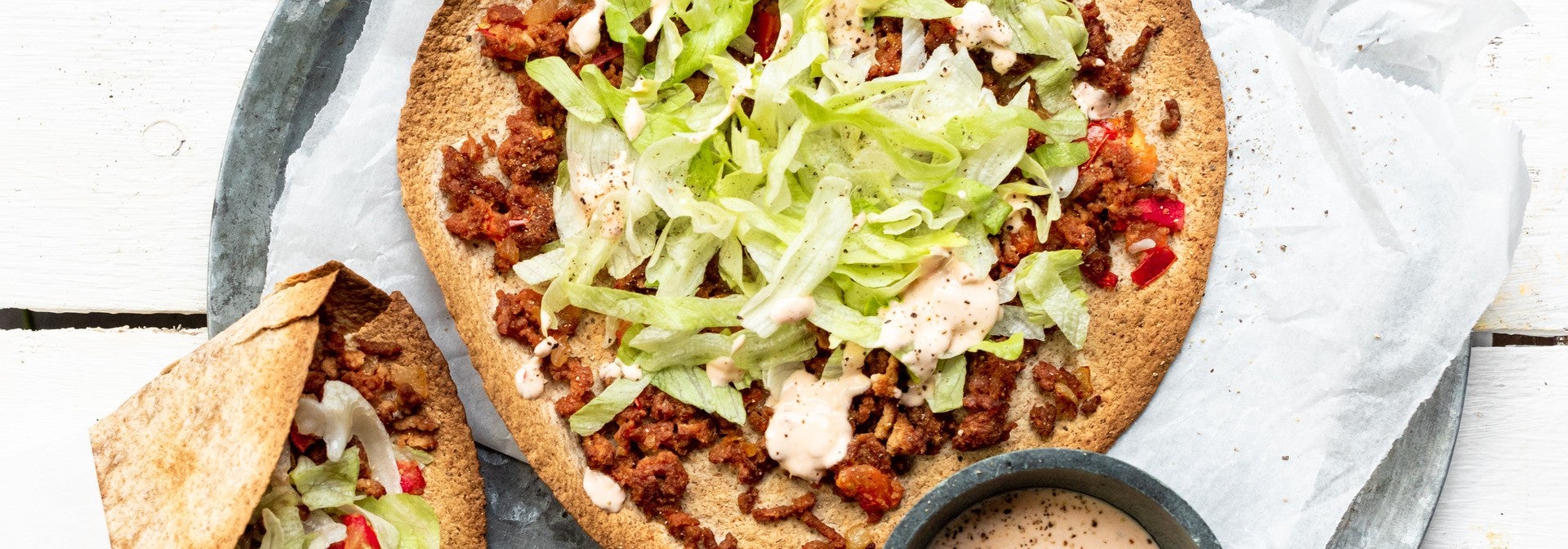 Vegan Turkse pizza