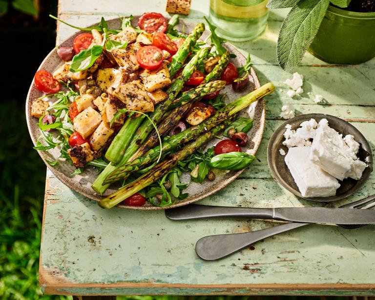 Mediterrane BBQ-salade