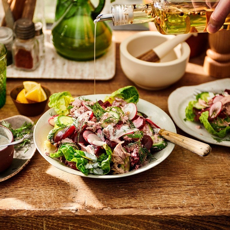 BBQ vuna salade