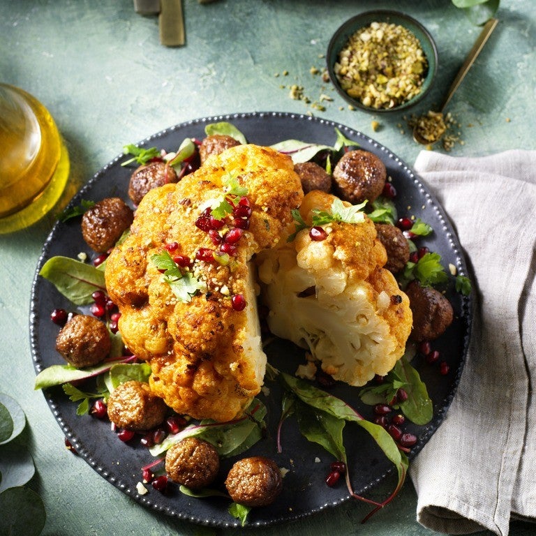 Geroosterde Bloemkool Met Falafel
