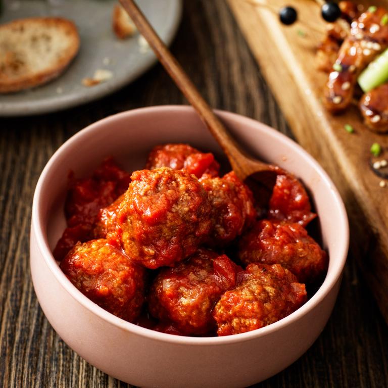Sharing is Caring Albondigas met vegetarische balletjes Garden Gourmet Vegetarische Ballen