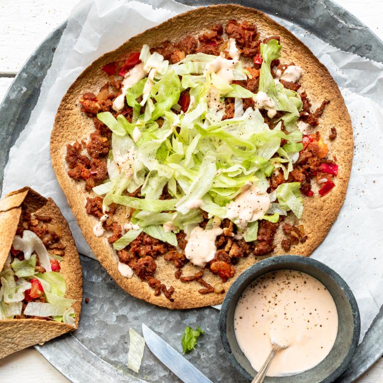 Vegan Turkse pizza Vegan Turkse pizza
