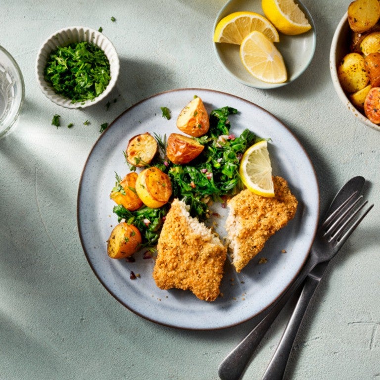 Marine-style filet with spinach