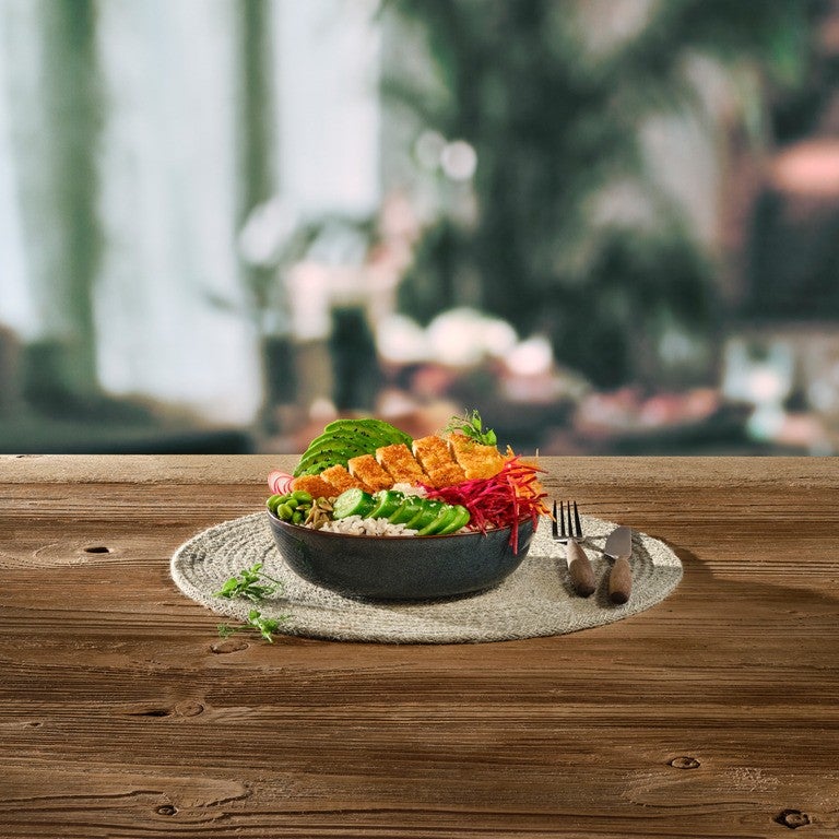 Poké Bowl with Vegan Schnitzel