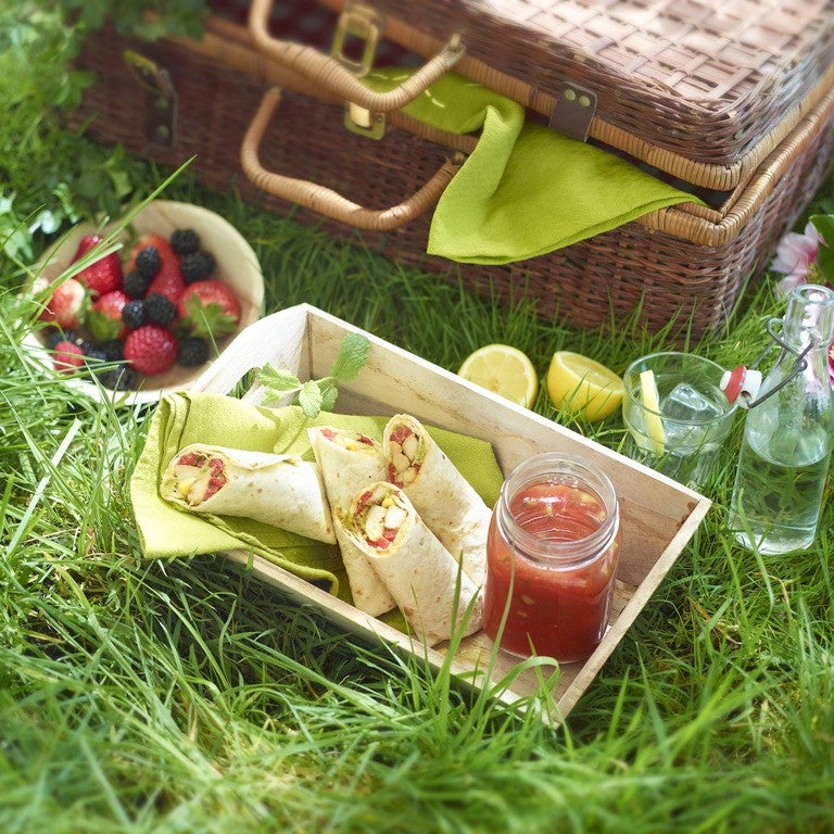 Mediterrane wraps met pesto